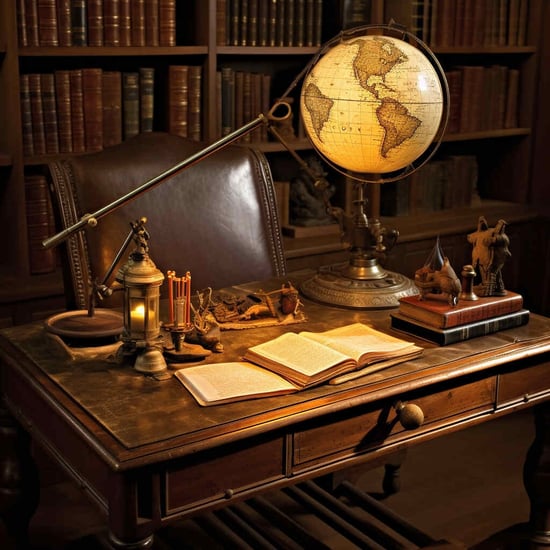 A vintage desk representing quality backlinks