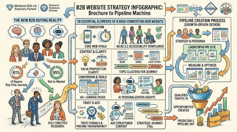 B2B Website Strategy Infographic