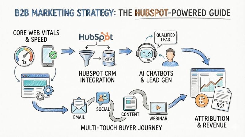 B2B marketing strategy infographic