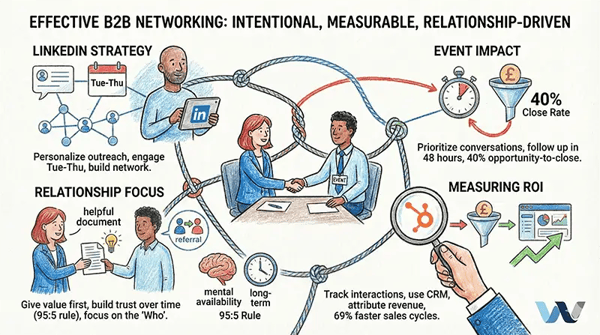 Five practical B2B networking tips for building stronger business relationships at UK industry events