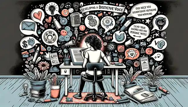 Concept of developing a distinctive voice in content writing