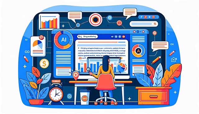 Content analysis and optimization with AI tools in digital marketing