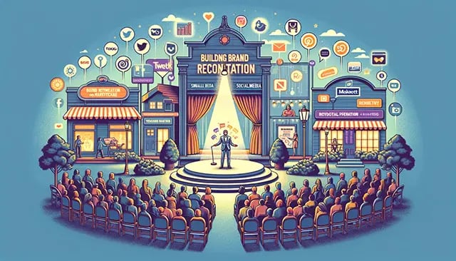 DALL·E 2024-01-04 15.31.15 - A Building Brand Recognition on Social Media