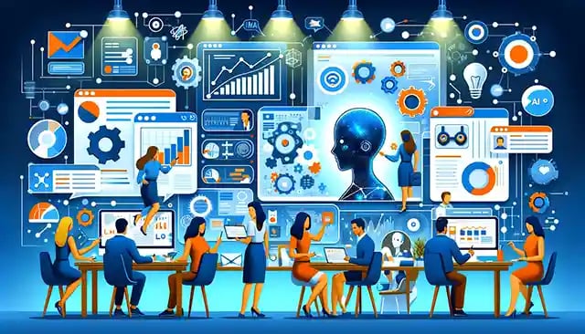 DModern marketing environment where AI technology and diverse marketing strategies are used