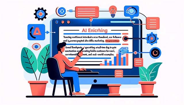 Enriching AI-generated content in digital marketing