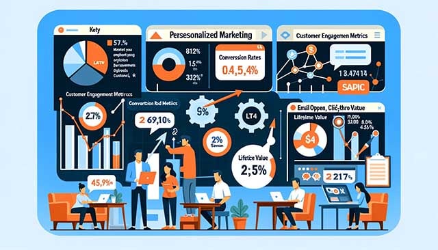 Evaluating success metrics in personalized marketing