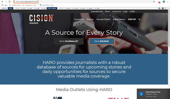  HARO media Outlets lista