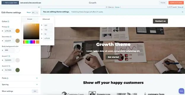 HubSpot CMS Growth Theme