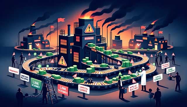 Link schemes and manipulation in Black Hat SEO