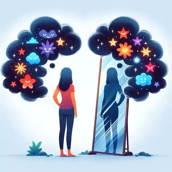 Overcoming Negative Thoughts through Positive Visualization