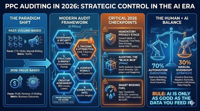 PPC Auditing in 2026 infographic