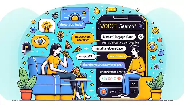 Person engaging in a relaxed conversation with a voice-activated smart device