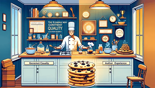 The Synergy Between Content Quality and Author Expertise