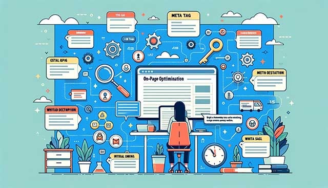 Utilization of on-page optimization techniques for white hat SEO