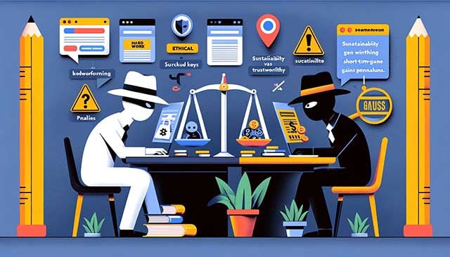 White hat versus black hat SEO techniques