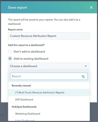 attribution reporting dashboard