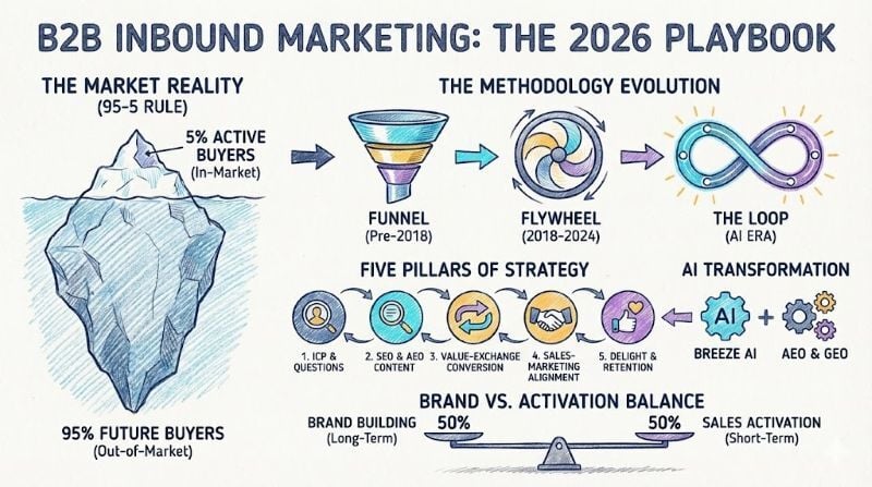 b2b inbound marketing infographic