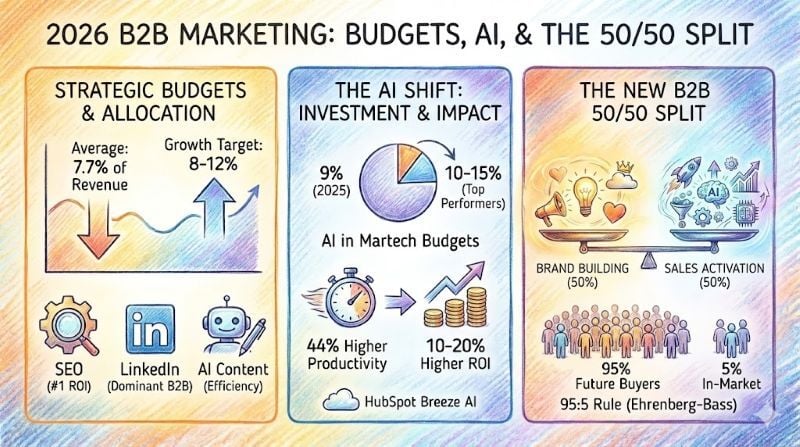 b2b marketing budgets for 2026