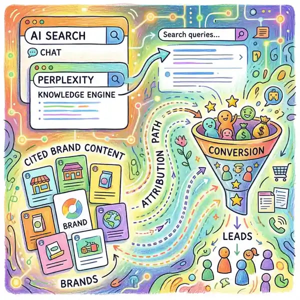 AI search integration comparison showing ChatGPT, Claude, and Perplexity market share in answer engine traffic