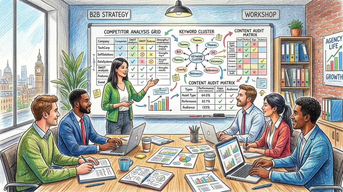 Data visualization of SEO metrics