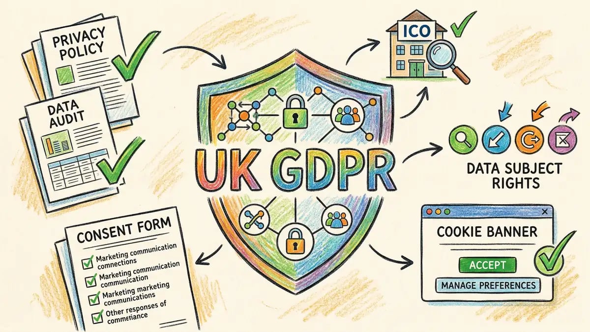 GDPR compliance checklist and data protection requirements for UK marketing automation