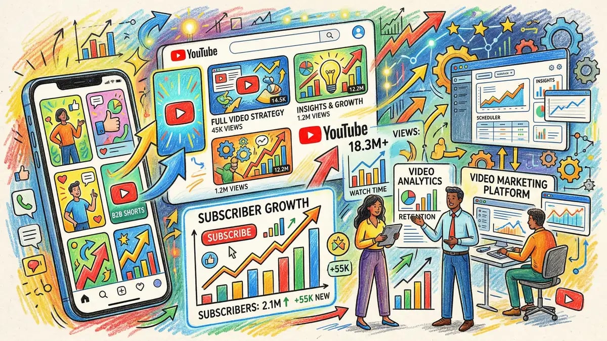 YouTube Shorts as primary discovery mechanism in 2026 algorithm with floated layout showing mobile-first strategy engagement