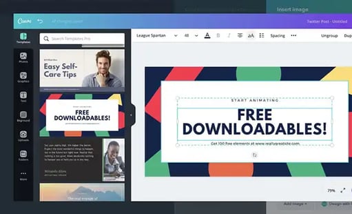 canva button example