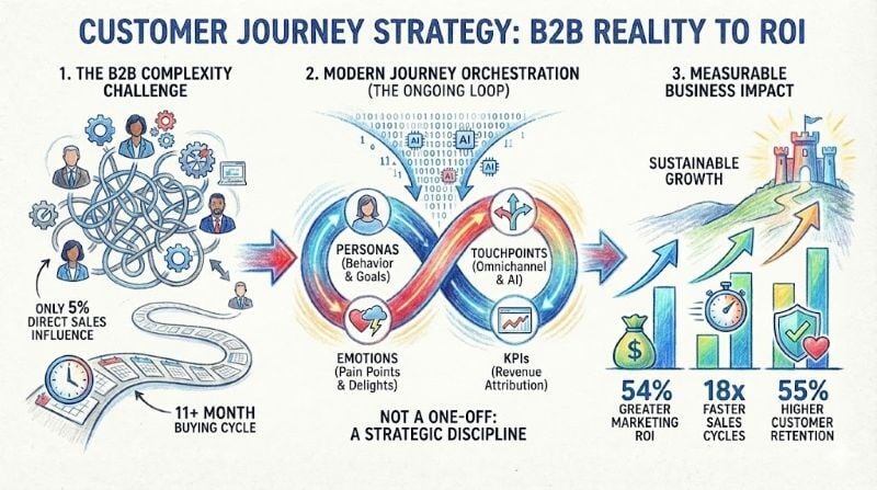 customer journey mapping infographics