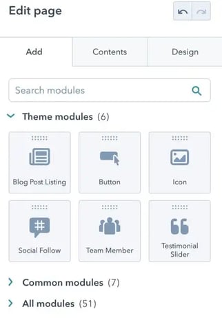 desing manager edit page