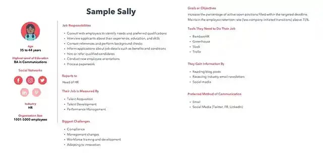 example of a buyer persona