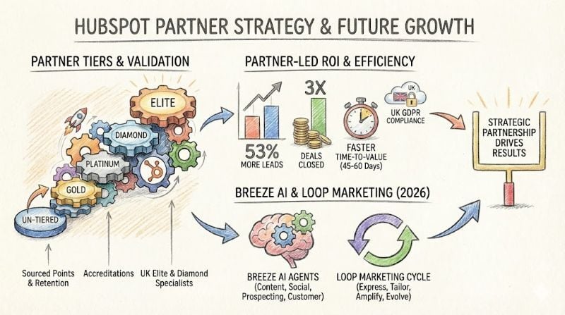 hubspot and crm strategy infographic