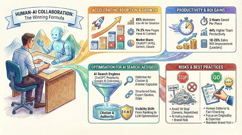 human-AI collaboration for content creation