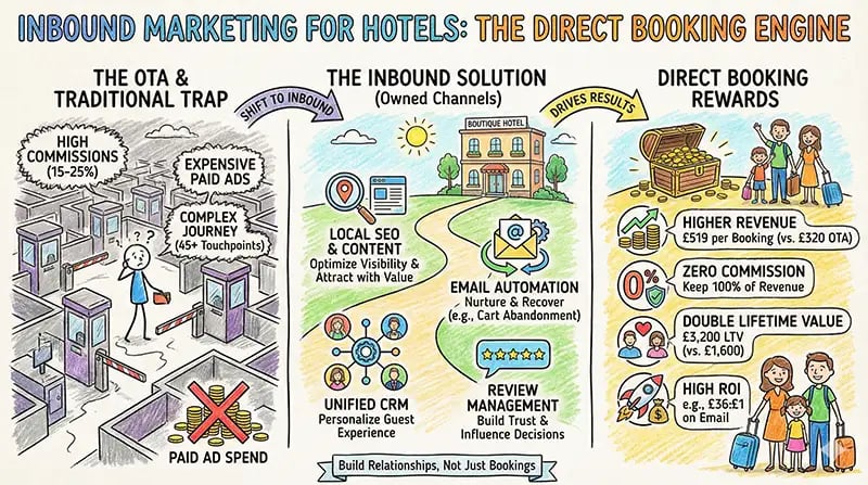 Inbound marketing for hotels: the direct booking engine