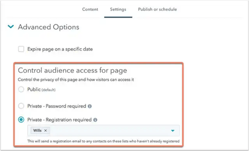 knowledge article advanced options