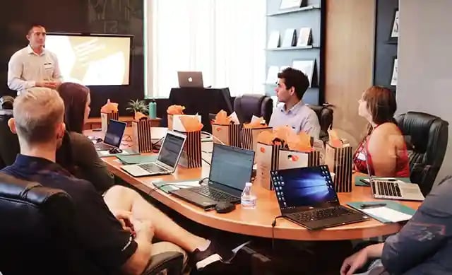 marketing team meeting