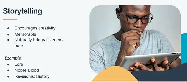 storytelling podcast format