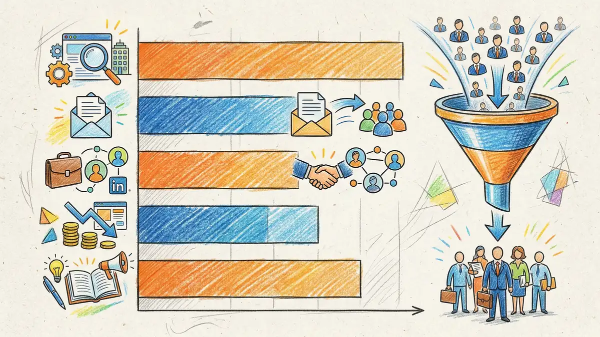 Comparison of marketing channels for UK accounting firms showing the shift from referral-only to integrated digital marketing strategy