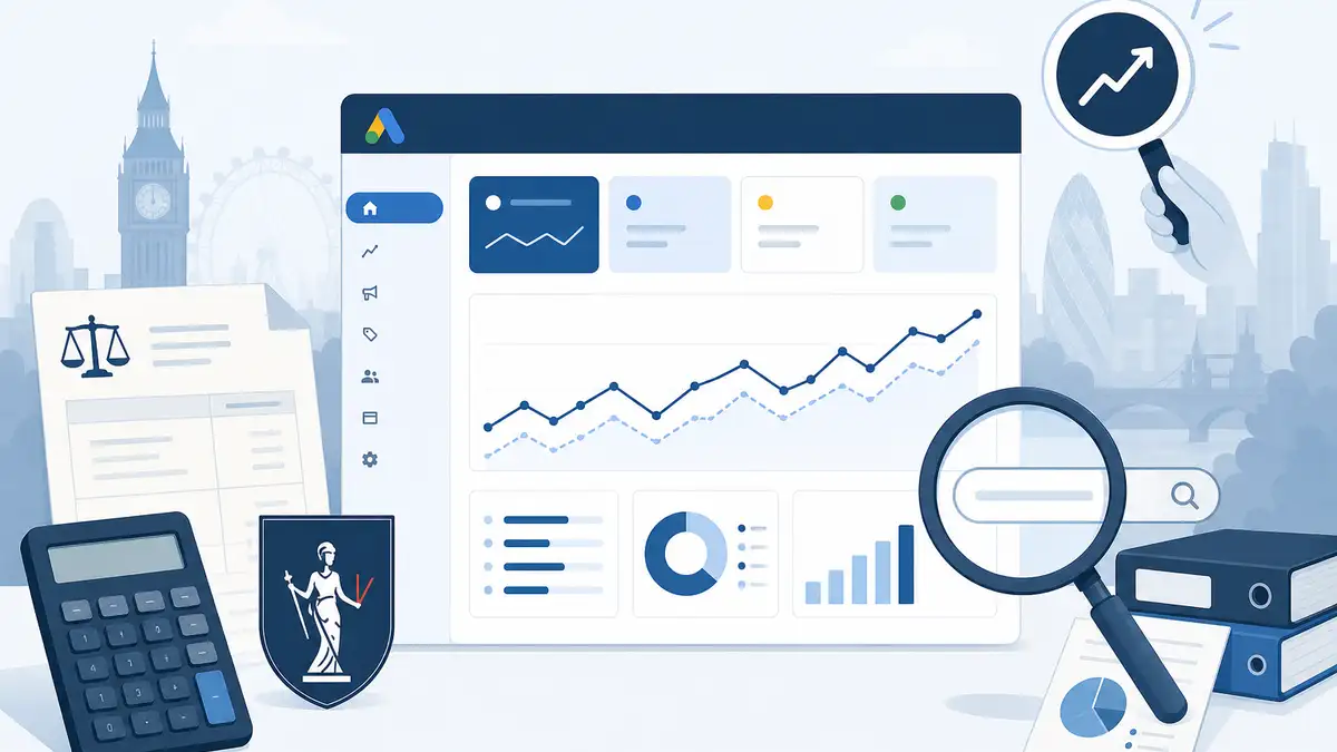 UK accountant PPC and Google Ads strategy overview for 2026 — channel mix and lead-flow diagram