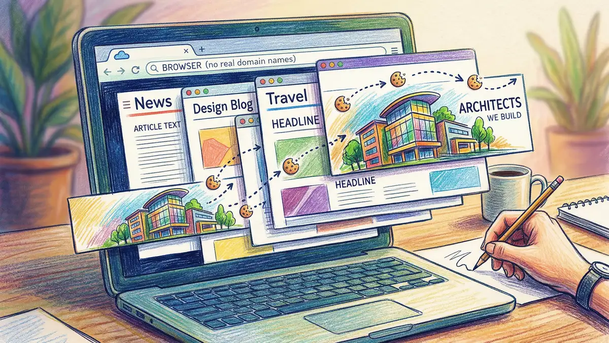 Remarketing display ad for architecture firm