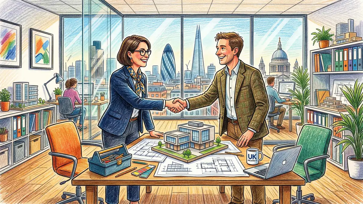 Architect lead generation channels: SEO, directories, networking, PPC, content marketing, referral programmes