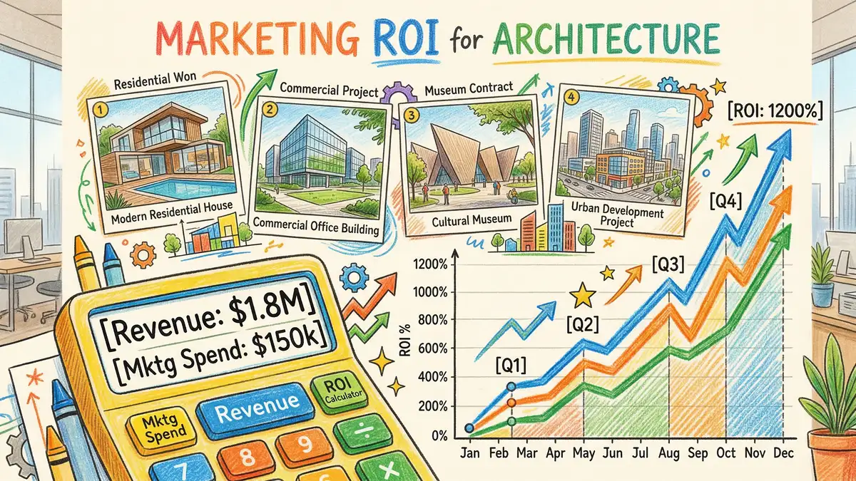 Marketing ROI calculation for architecture firm