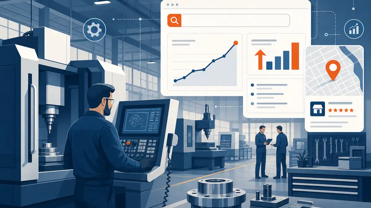 SEO for manufacturers — Whitehat helping UK manufacturing companies rank in Google and AI Overviews for engineering buyer queries