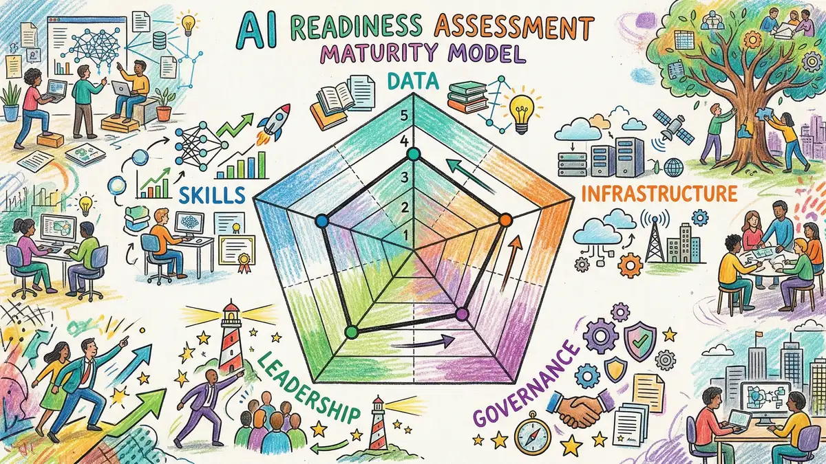 Organisation AI readiness assessment with maturity model