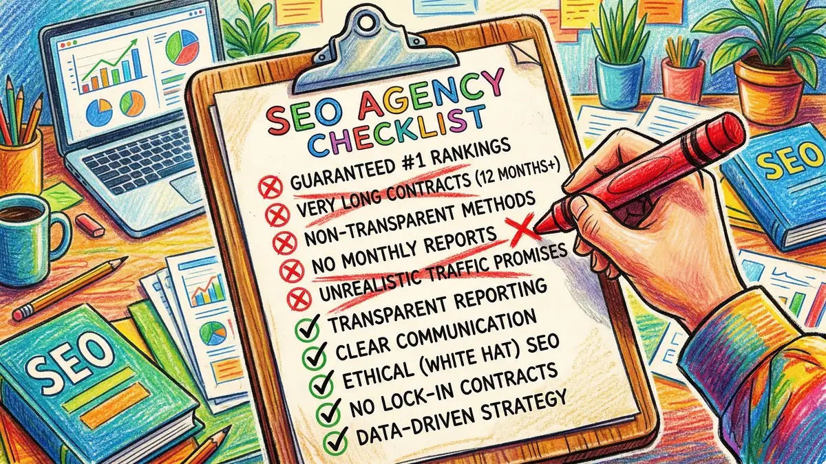Warning signs and red flags checklist for evaluating SEO agency proposals