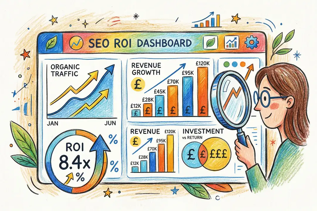 SEO metrics and analytics reporting