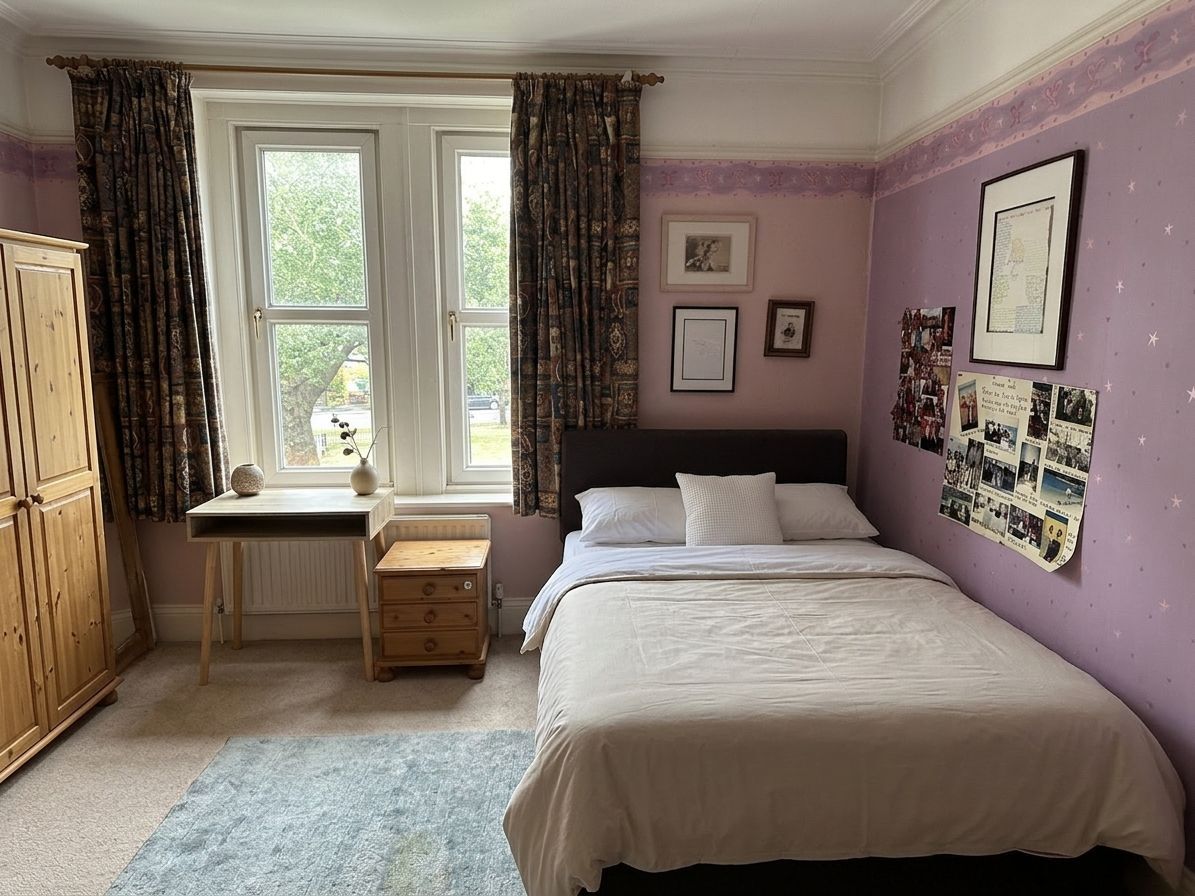 Second double bedroom (digitally staged)